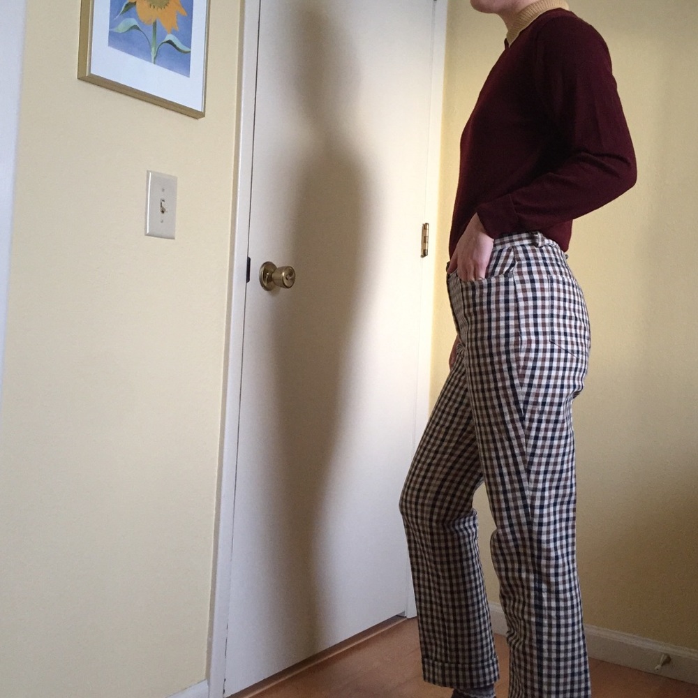 Vintage Check Pants - Picture 2 of 3